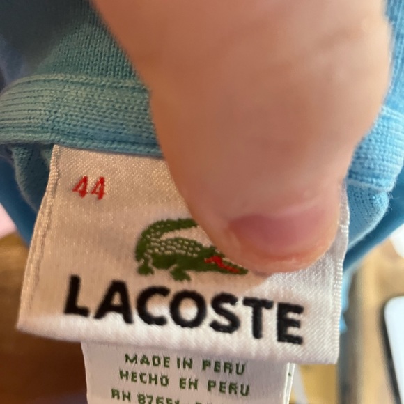 Adorable bright blue Lacoste polo - Picture 2 of 3
